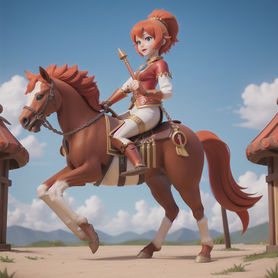 Image For Post Anime, centaur, carnival, key, knight, map, HD, 4K, AI Generated Art