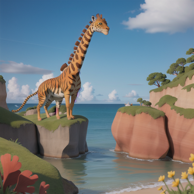 Image For Post Anime, submarine, ocean, sword, tiger, giraffe, HD, 4K, AI Generated Art
