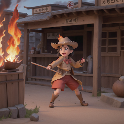 Image For Post Anime, fire, sushi, bus, wild west town, knights, HD, 4K, AI Generated Art