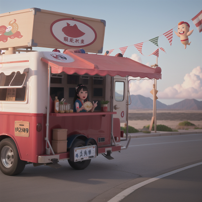 Image For Post Anime, whale, singing, geisha, circus, taco truck, HD, 4K, AI Generated Art