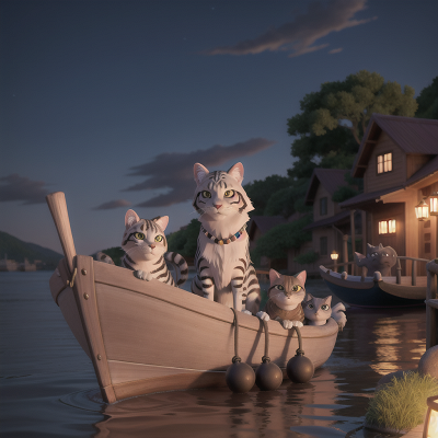Image For Post Anime, zebra, ghost, werewolf, boat, cat, HD, 4K, AI Generated Art