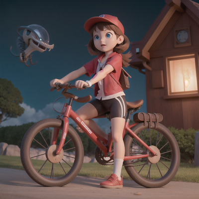 Image For Post Anime, park, telescope, cursed amulet, bicycle, alien, HD, 4K, AI Generated Art