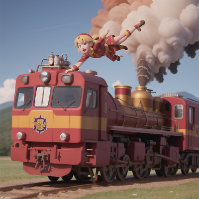 Image For Post Anime, train, firefighter, vikings, invisibility cloak, circus, HD, 4K, AI Generated Art