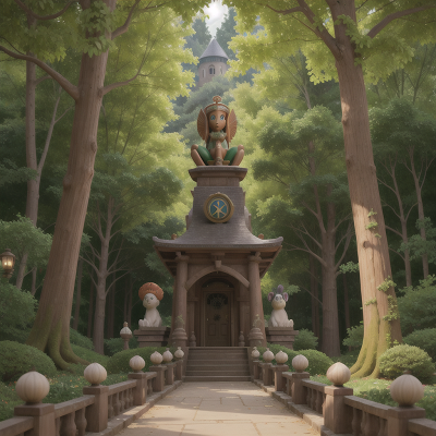 Image For Post Anime, enchanted forest, sphinx, city, ninja, haunted mansion, HD, 4K, AI Generated Art
