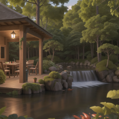 Image For Post Anime, forest, seafood restaurant, phoenix, camera, chef, HD, 4K, AI Generated Art