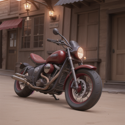 Image For Post Anime, wild west town, vampire's coffin, bakery, failure, motorcycle, HD, 4K, AI Generated Art