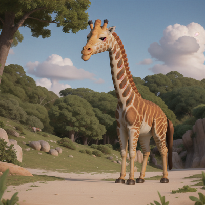 Image For Post Anime, park, alien planet, sushi, giraffe, zookeeper, HD, 4K, AI Generated Art