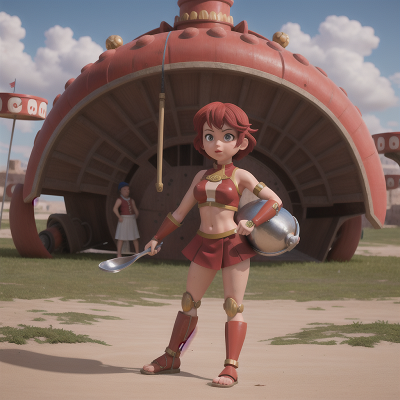 Image For Post Anime, drought, chef, cyborg, gladiator, circus, HD, 4K, AI Generated Art