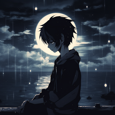 Image For Post | Depicting Naruto's sorrowful expression, detailed facial features with shades of blue. depressed anime pfp features naruto - [Depressed Anime PFP Collection](https://hero.page/pfp/depressed-anime-pfp-collection)