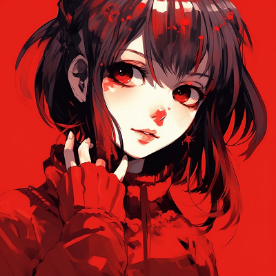 Image For Post | A serene expression on a red-haired anime girl's face, fine details in the hair and a soft glow highlights her features. red anime girl pfp gif collection - [Red Anime PFP Compilation](https://hero.page/pfp/red-anime-pfp-compilation)