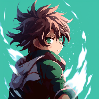 Image For Post Deku's Determined Stance - anime gif pfp by character