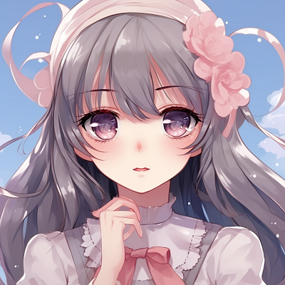 Image For Post | An anime girl character in a Lolita outfit, pastel colors mixed with high detailed shading. 512x512 anime pfp for girls - [512x512 Anime pfp Collection](https://hero.page/pfp/512x512-anime-pfp-collection)