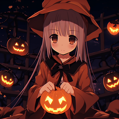 Image For Post | A young anime girl in a Halloween costume with a menacing jack-o-lantern in the background. anime halloween pfp unison - [Anime Halloween PFP Collections](https://hero.page/pfp/anime-halloween-pfp-collections)