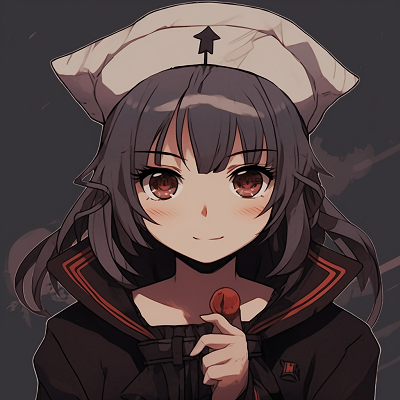 Image For Post | Profile picture of an anime girl portrayed as a sinister sailor, muted tones and sharp lines. halloween anime pfp for girls - [Halloween Anime PFP Collection](https://hero.page/pfp/halloween-anime-pfp-collection)