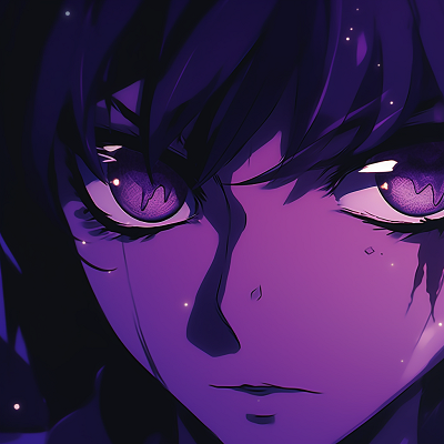 Image For Post Mysterious Purple Anime Girl - adorable purple anime pfps
