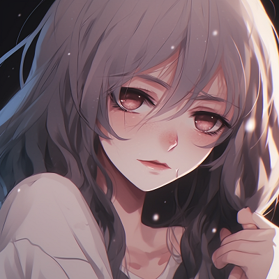 Image For Post | Close-up of a female character's face, focus on melancholic eyes, with dark outlines and soft shading. variety of sad anime pfp pfp for discord. - [anime pfp sad Series](https://hero.page/pfp/anime-pfp-sad-series)