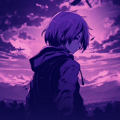 Image For Post Purple Haired Anime Boy - anime purple pfp inspirations