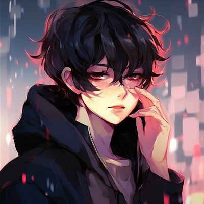 Image For Post | Character shown with a captivating, mysterious aura surrounding him, intense use of shadows and blue hues. unique anime boy pfp aesthetic pfp for discord. - [Anime Boy PFP Aesthetic Selection](https://hero.page/pfp/anime-boy-pfp-aesthetic-selection)