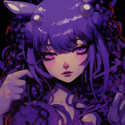 Image For Post | Kuroma Ankokuboshi surrounded by a rich purple aura, vibrant colors, and intricate detailing on the character animated purple characters pfp pfp for discord. - [Purple Pfp Anime Collection](https://hero.page/pfp/purple-pfp-anime-collection)
