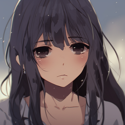 Image For Post | Anime girl on a rainy day, water effects and muted color palette. depressed anime girl pfp avatar pfp for discord. - [depressed anime girl pfp](https://hero.page/pfp/depressed-anime-girl-pfp)