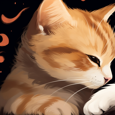 Image For Post | Two ginger cartoon cat characters gazing fondly at each other, drawn with glowing outlines and warm colors. cute cartoon matching cat pfp pfp for discord. - [matching cat pfp, aesthetic matching pfp ideas](https://hero.page/pfp/matching-cat-pfp-aesthetic-matching-pfp-ideas)