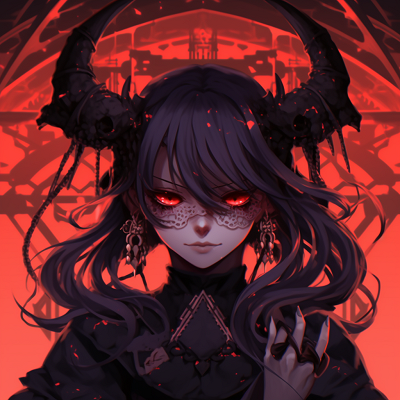 Image For Post | Demonic anime girl with vampiric features; rich, vivid hues; orate details. demonic anime pfp for girls pfp for discord. - [demonic anime pfp](https://hero.page/pfp/demonic-anime-pfp)