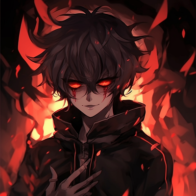 Image For Post | Close-up shot of a demon character's eye, the design is detailed and set against a deep, crimson backdrop. aesthetic demonic anime pfp pfp for discord. - [demonic anime pfp](https://hero.page/pfp/demonic-anime-pfp)