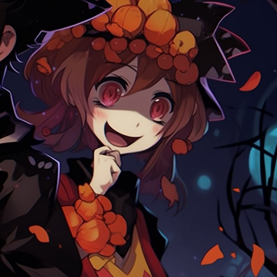 Image For Post | Two characters, one smiling creepily, the other looking scared, bold colors and dark backdrop. halloween matching avatars pfp for discord. - [matching halloween pfp, aesthetic matching pfp ideas](https://hero.page/pfp/matching-halloween-pfp-aesthetic-matching-pfp-ideas)
