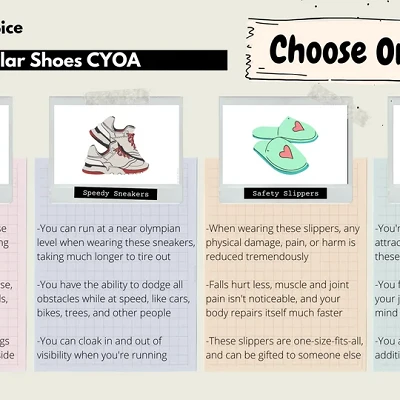 Image For Post Stellar Shoes CYOA by acamu5x