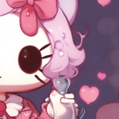 Image For Post | Two characters, clad in Hello Kitty attire, surrounding by floating hearts and bubbles. hello kitty pfp matching creative pfp for discord. - [hello kitty pfp matching, aesthetic matching pfp ideas](https://hero.page/pfp/hello-kitty-pfp-matching-aesthetic-matching-pfp-ideas)