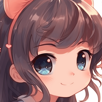 Image For Post | Two characters with matching bows and soft-shaded coloring, smiling sweetly. super cute matching pfp for twins pfp for discord. - [matching pfp cute, aesthetic matching pfp ideas](https://hero.page/pfp/matching-pfp-cute-aesthetic-matching-pfp-ideas)
