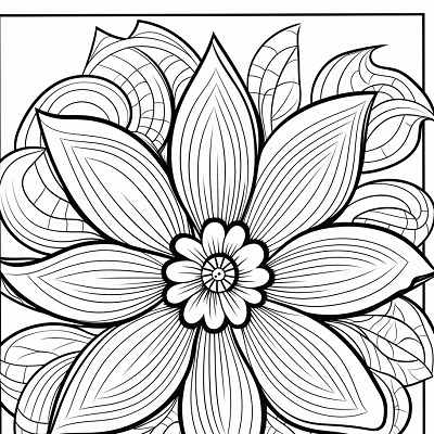 Image For Post Delicate Floral Geometry - Printable Coloring Page