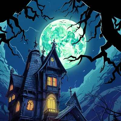 Image For Post Gothic Horror Mansion - Wallpaper