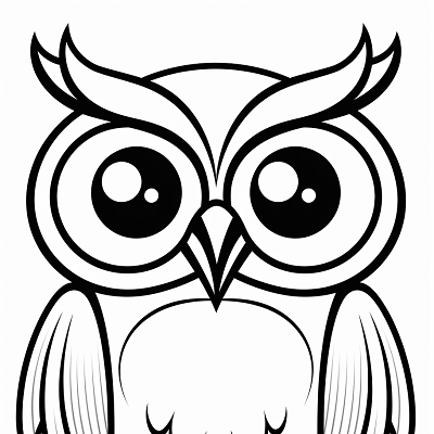 Image For Post Owl with Personality - Printable Coloring Page