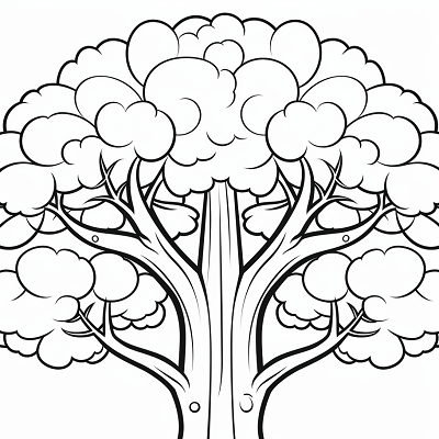 Image For Post Forest Rainbow - Printable Coloring Page