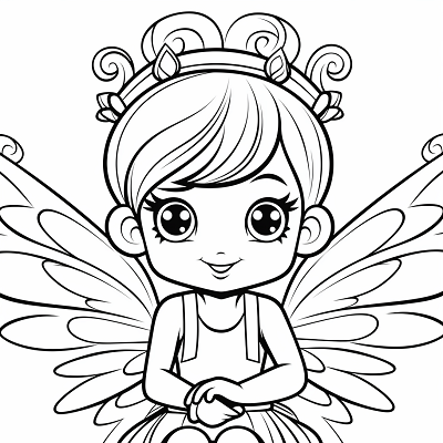 Image For Post Cute Cartoon Rainbow Cloud Character - Printable Coloring Page