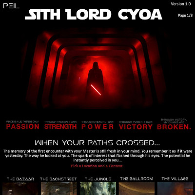 Image For Post Sith Lord CYOA by Peil