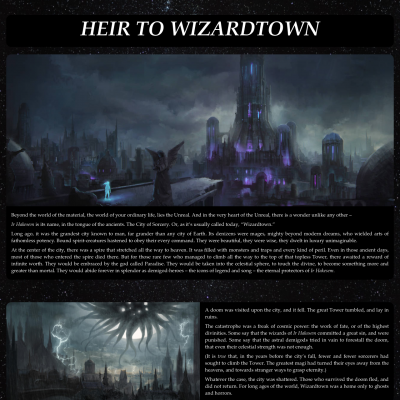 Image For Post Heir to Wizardtown
