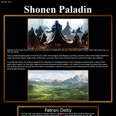 Image For Post Shonen Paladin Update