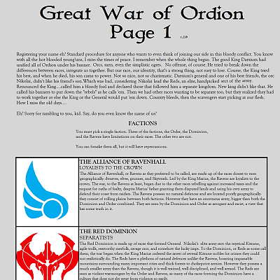 Image For Post Great War of Ordion