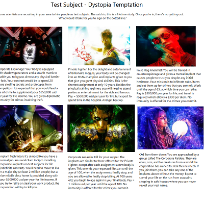 Image For Post Test Subject - Dystopia Temptations CYOA by youbetterworkb