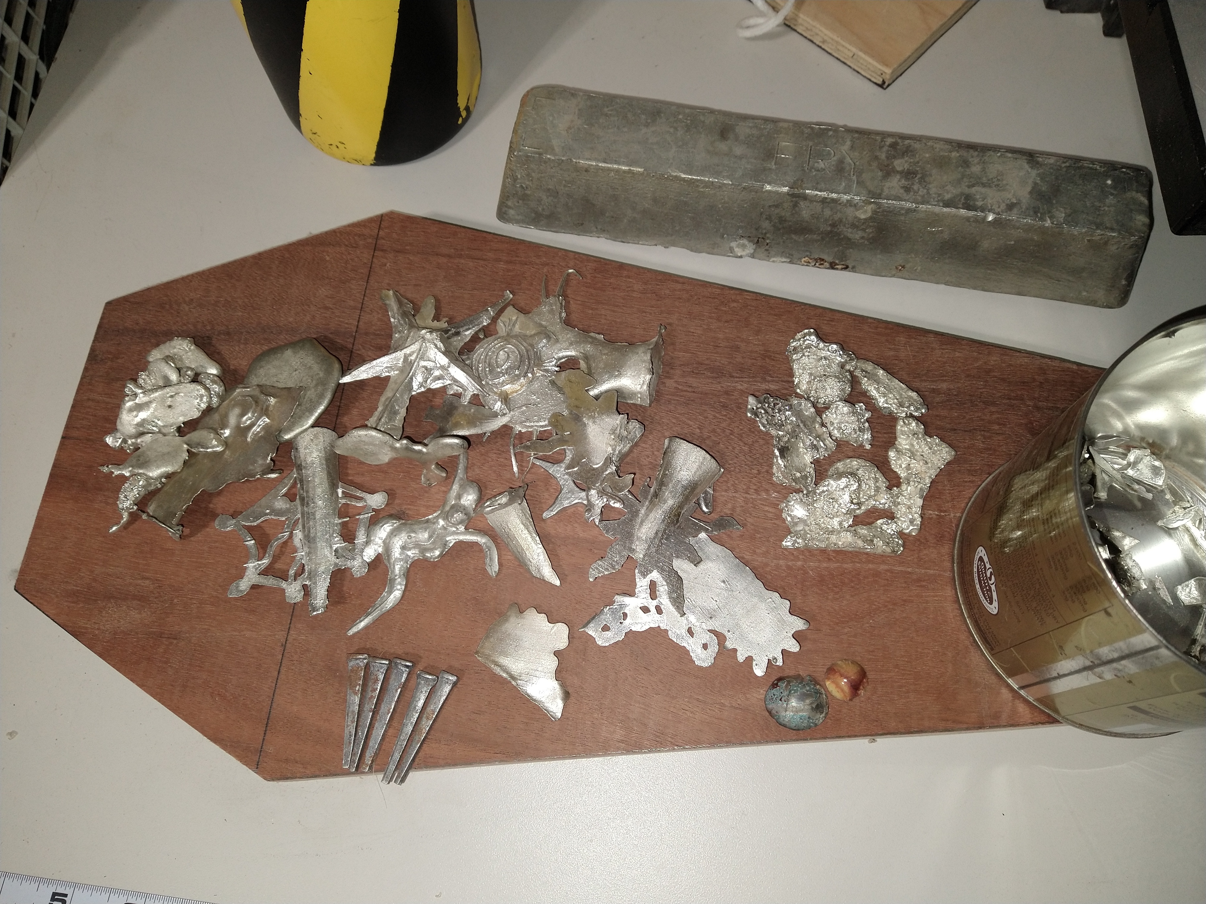 Image For Post | I'm guessing (aside from the nails) that these pieces are all aluminum.