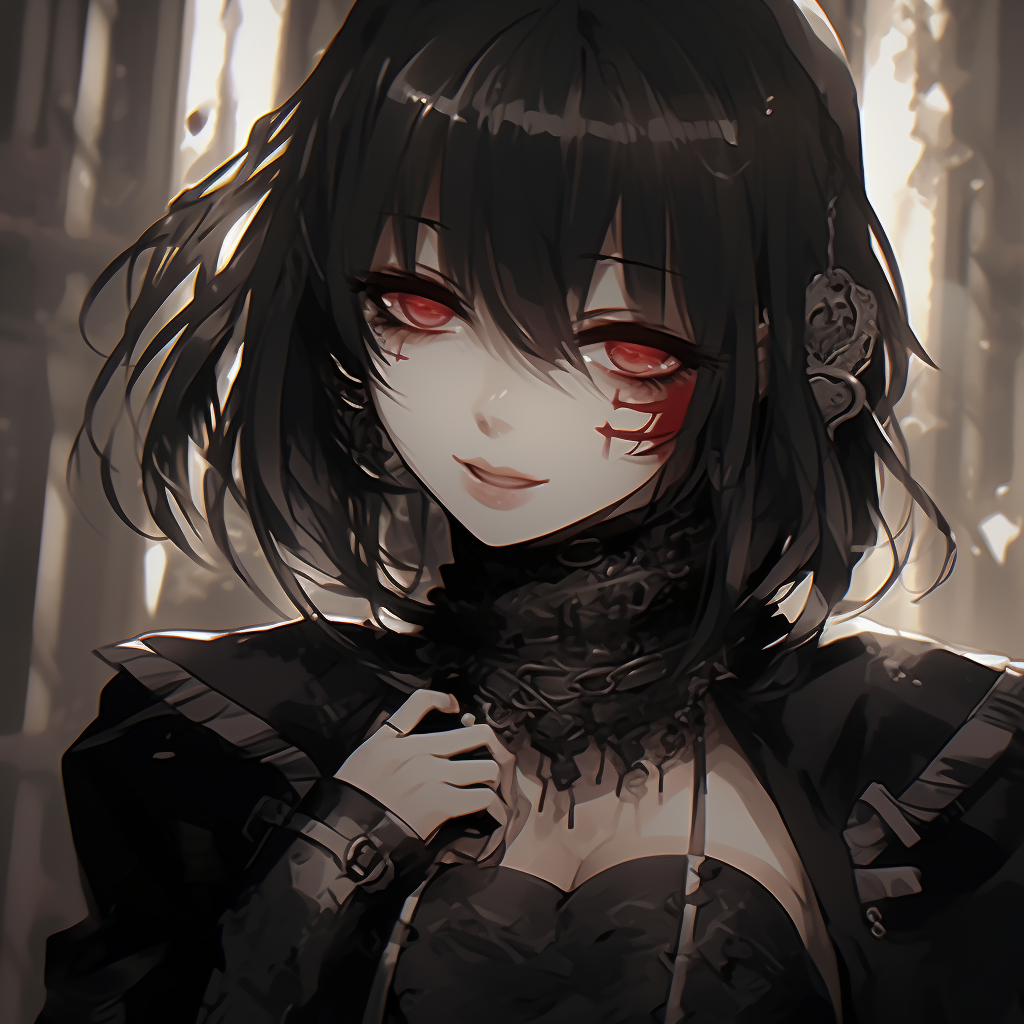 Image For Post | Goth anime girl concealed by shadows, using a mixture of dark and light tones to create a mysterious atmosphere. goth anime girl visuals pfp for discord. - [Goth Anime Girl PFP](https://hero.page/pfp/goth-anime-girl-pfp)