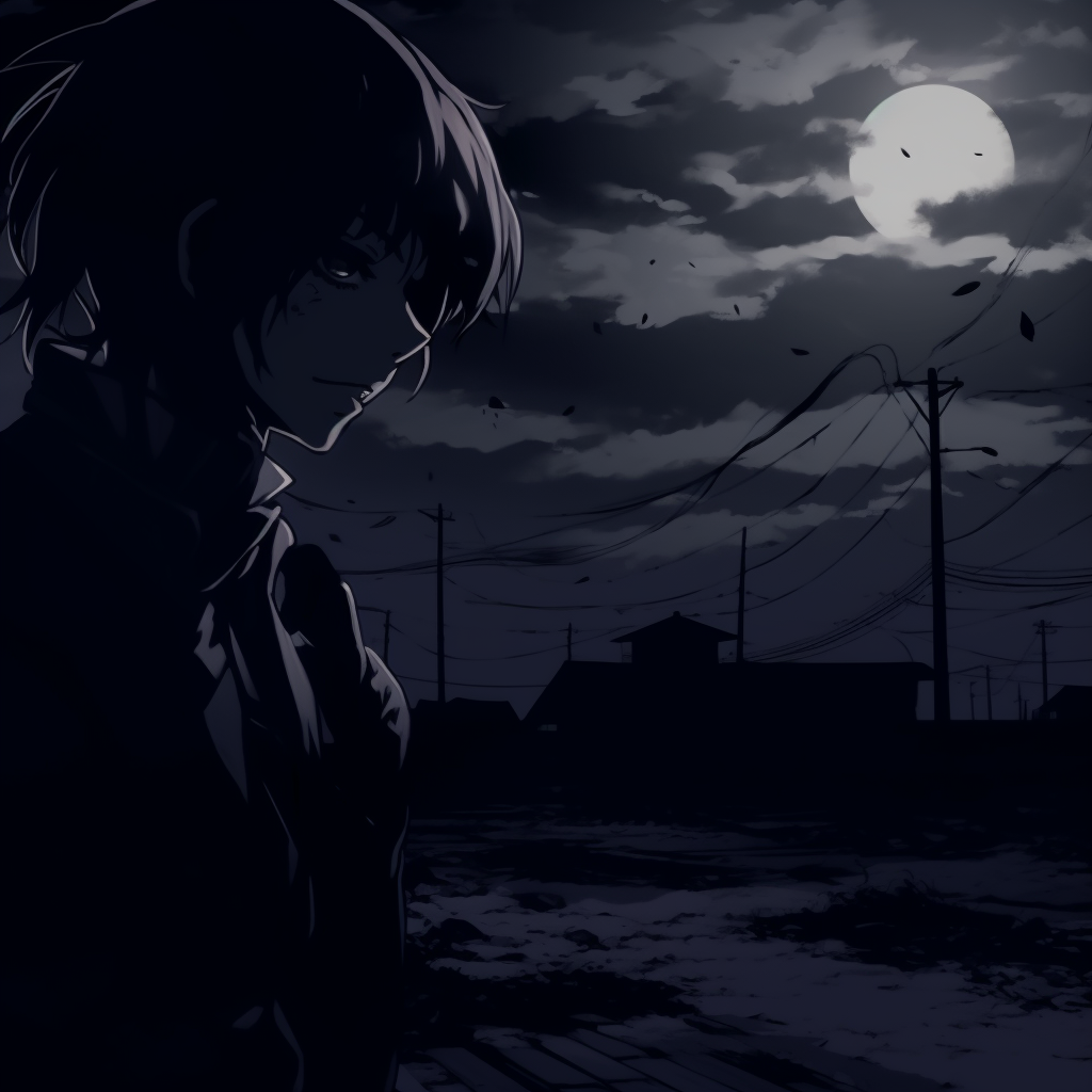 Half Lighted Mysterious Anime Profile - Anime Pfp Dark Aesthetic Collection  (@pfp)
