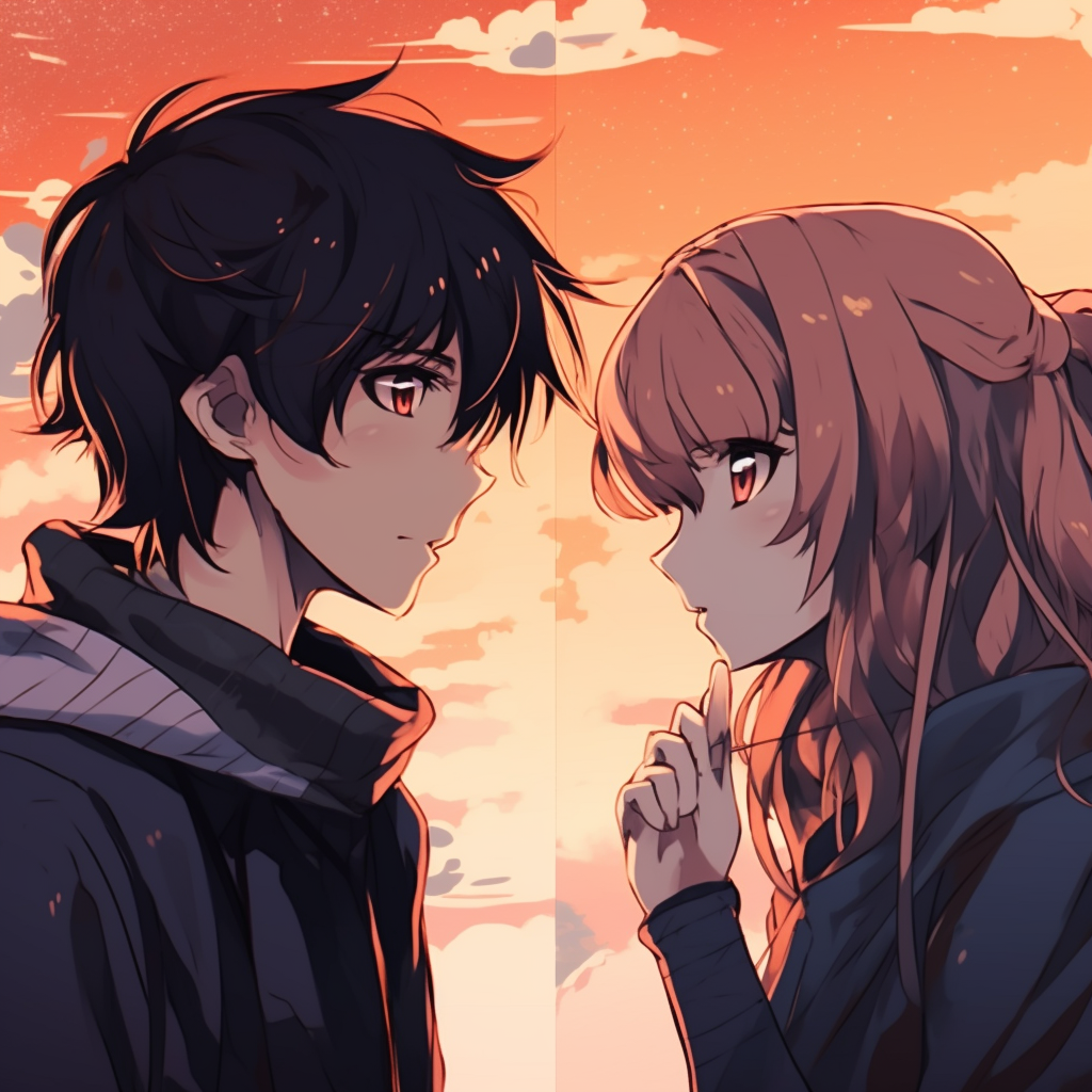 Matching Anime Profile Picture for Couples - apart yet together: unique ...