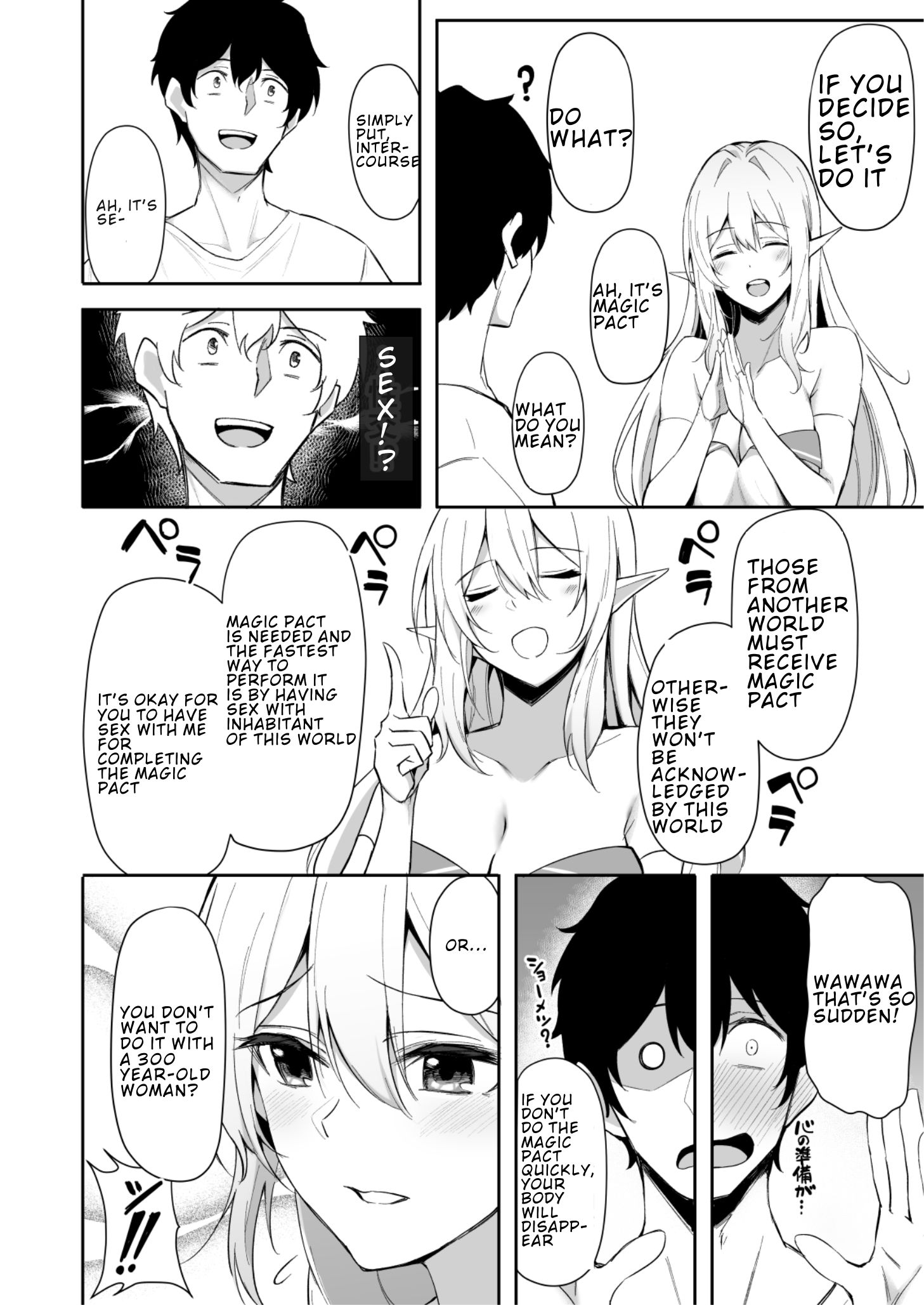 Isekai Shoukan - Elf na Onee-san wa Suki desu ka? Ch 1&2 [Anza Yuu ...