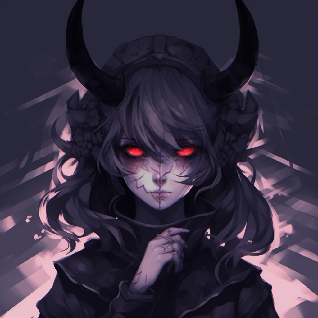 Image For Post | A piercing glare from a demon girl, clear facial details and bold outlines. anime demon girl pfp ideas pfp for discord. - [Anime Demon PFP Collection](https://hero.page/pfp/anime-demon-pfp-collection)