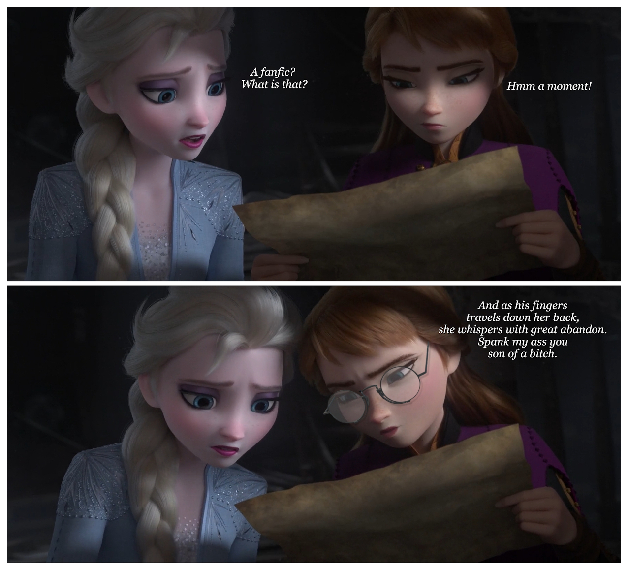 Anna and Elsa finds a fanfic. (Rastifan) [Frozen, Disney] : r/rule34