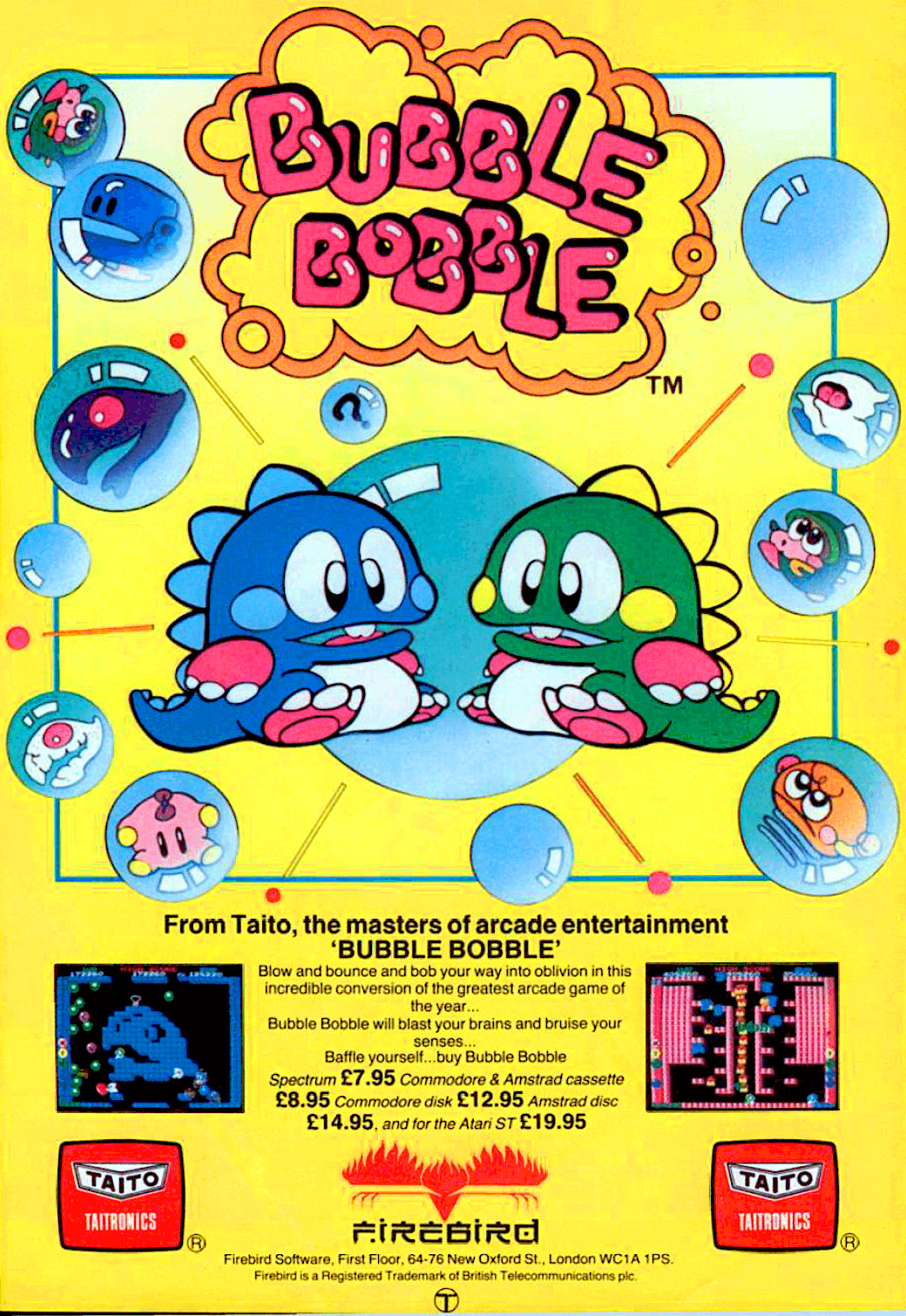 Bubble Bobble - SEGA Master System Games