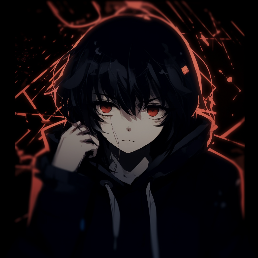 Shrouded Anime Boy - mysterious dark anime pfp boy - Image Chest